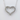 2.00 Carat Round Lab Grown Open Heart Necklace